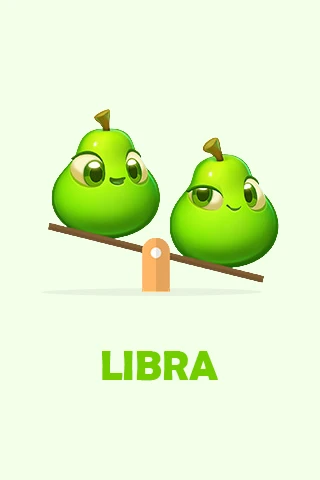 Farm Heroes Cropsie styled as the Libra star sign